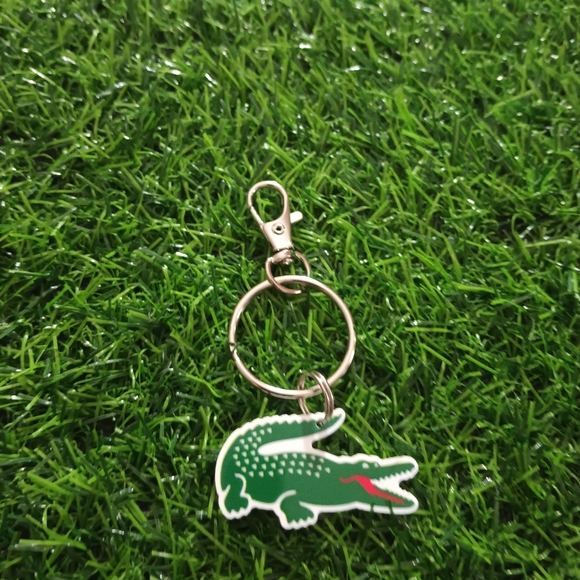 Accessories - Alligator green resin acrylic keychain